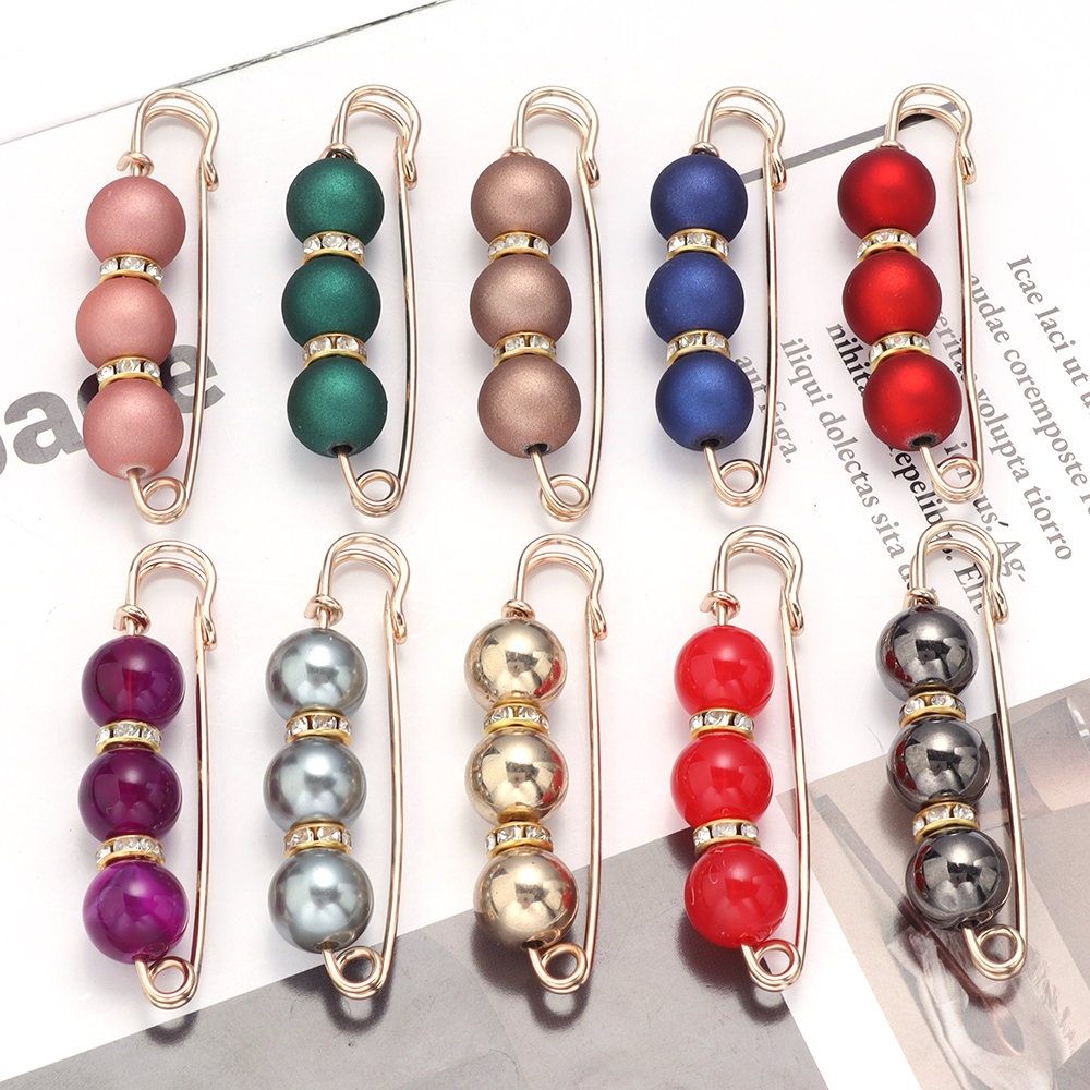 Women'S Clothing And Accessories - 5pcs Imitation Pearl Rhinestone Brooch Fashion