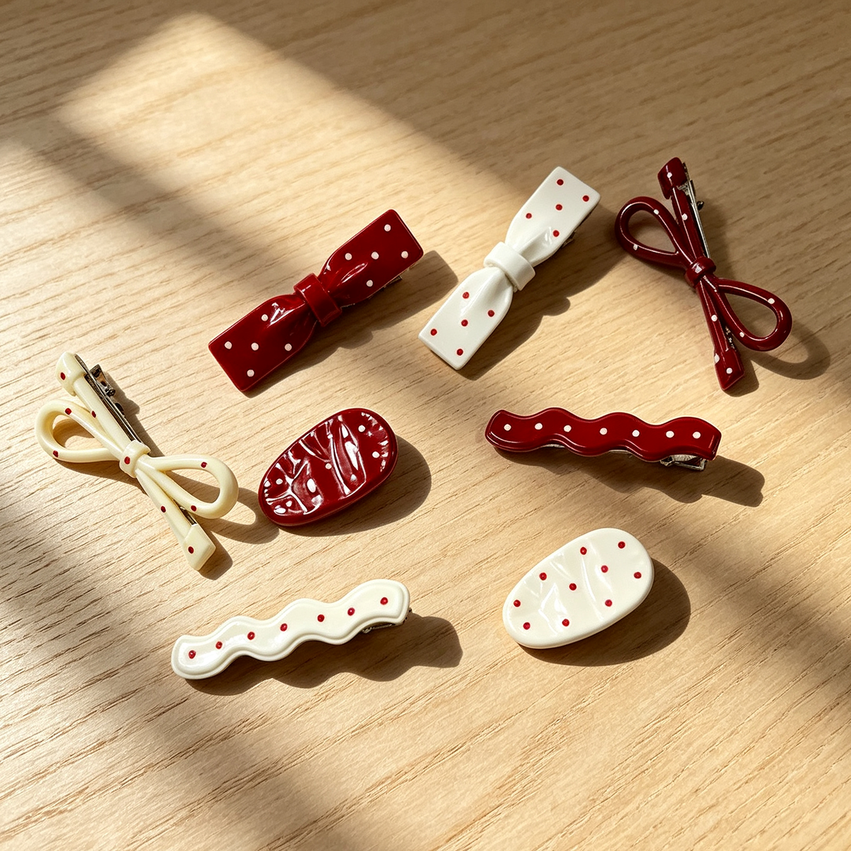 Women Accessories Bd - 4-Piece Set Polka Dot Ladies Side
