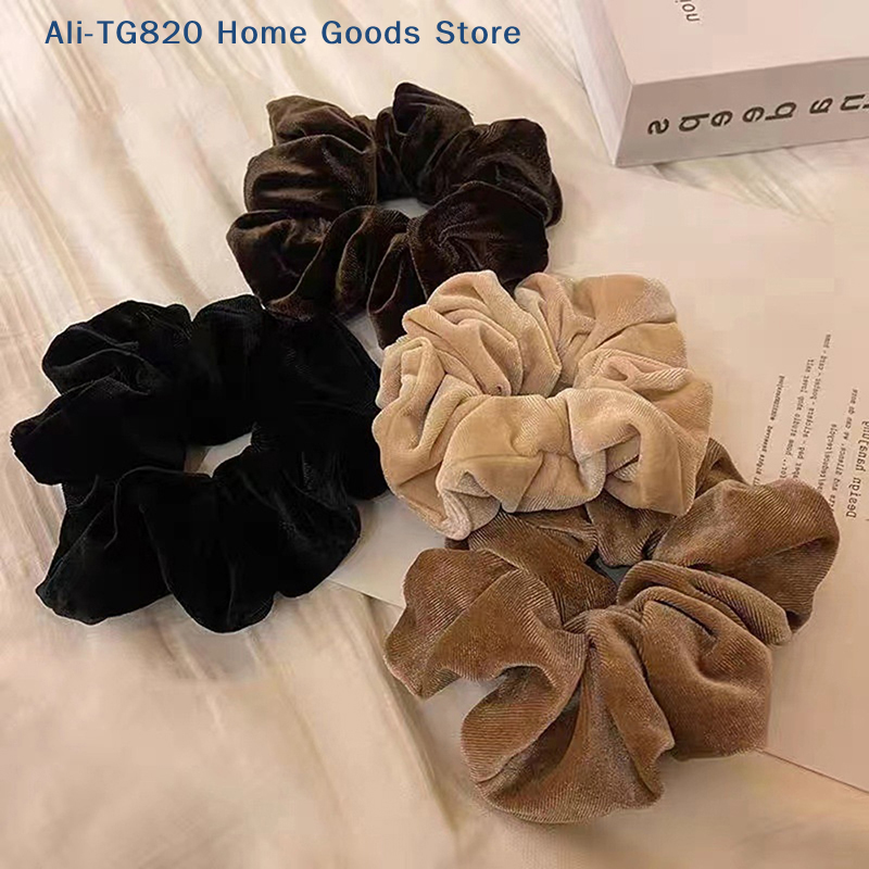Women'S Accessories Go Outdoors - Vintage Velvet Scrunchie Girl Ponytail Holder