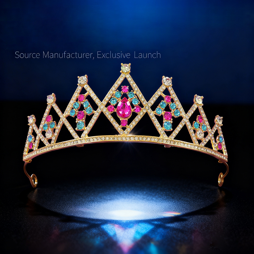Women'S Hair Accessories Wedding - Princess Rhinestone Crown Headpiece Baroque Vintage