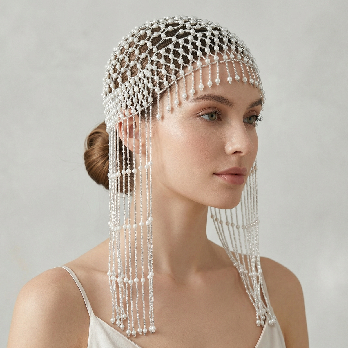 Luxury Pearls Beaded Headwrap  - Women'S Hair Accessories Wedding recension och pris