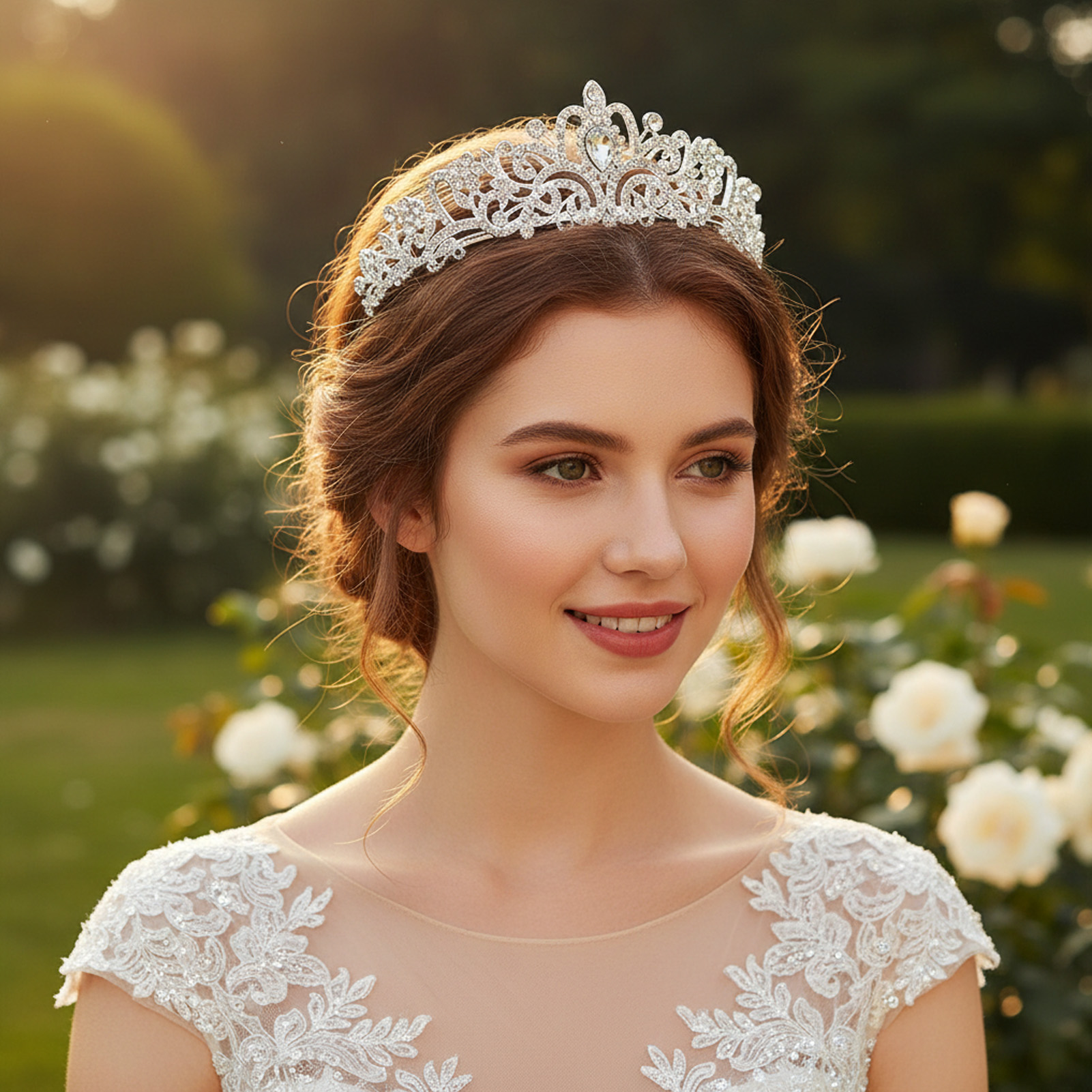 Elegant Bridal Crown Sparkly R - Women'S Hair Accessories Wedding recension och pris