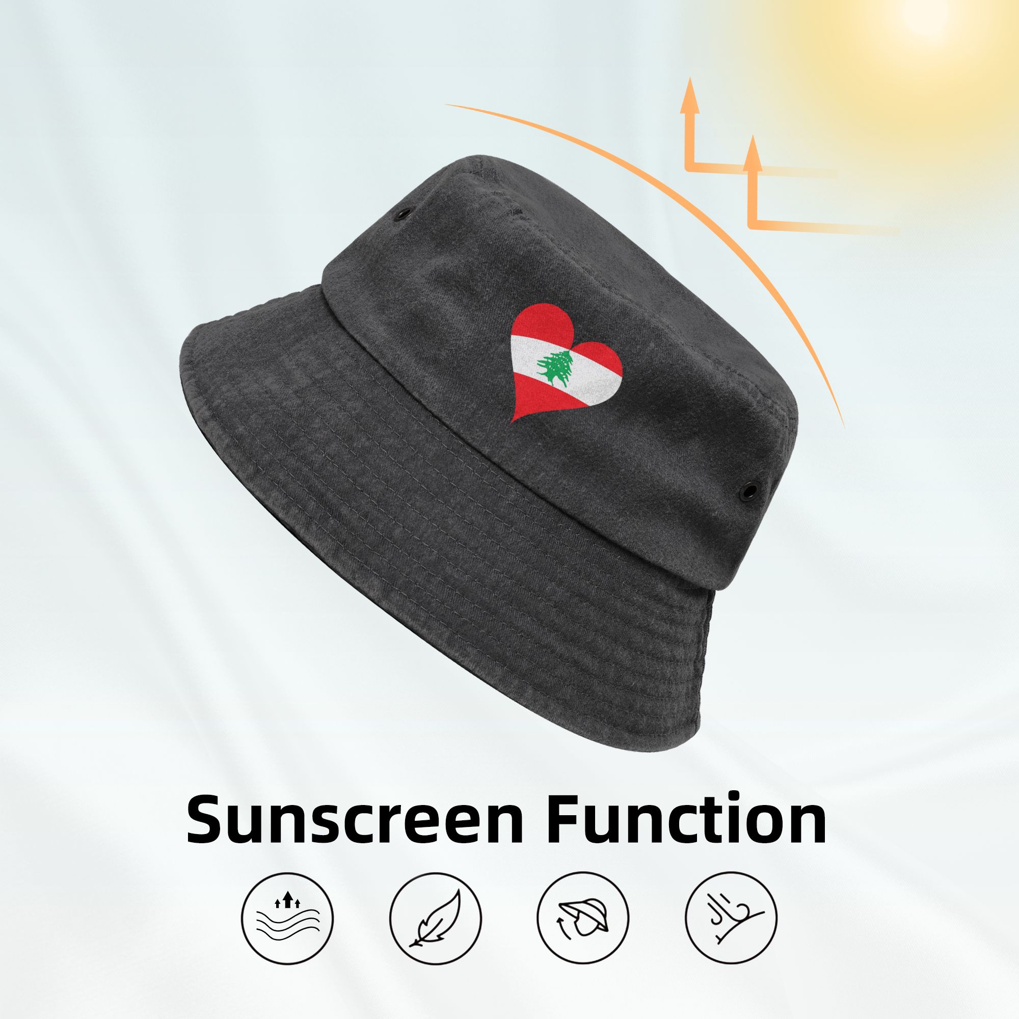 Lebanon Flag Heart Women Men B - Women Accessories Lebanon recension och pris