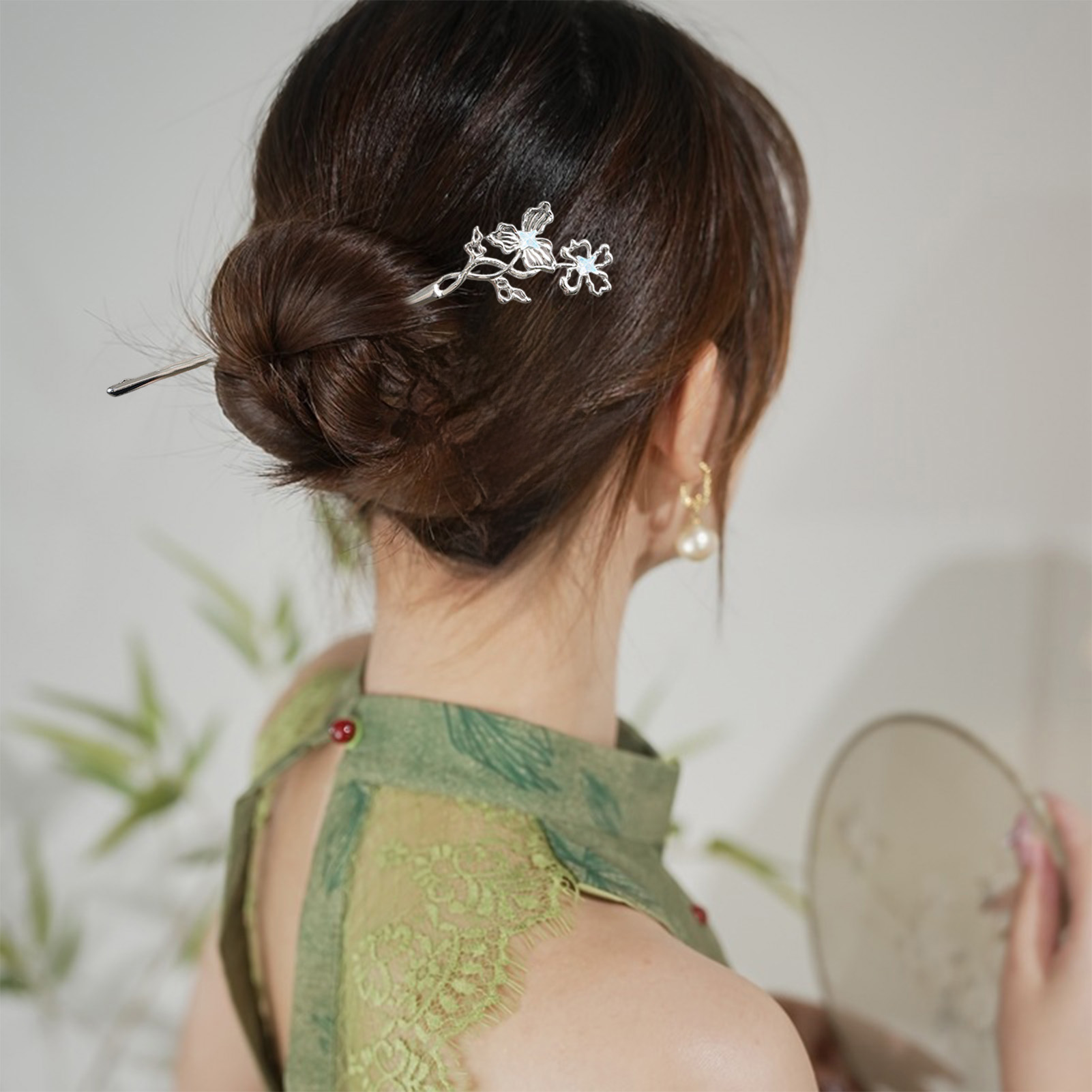 Silver Color Alloy Hair Sticks - Pearl Hair Pin recension och pris