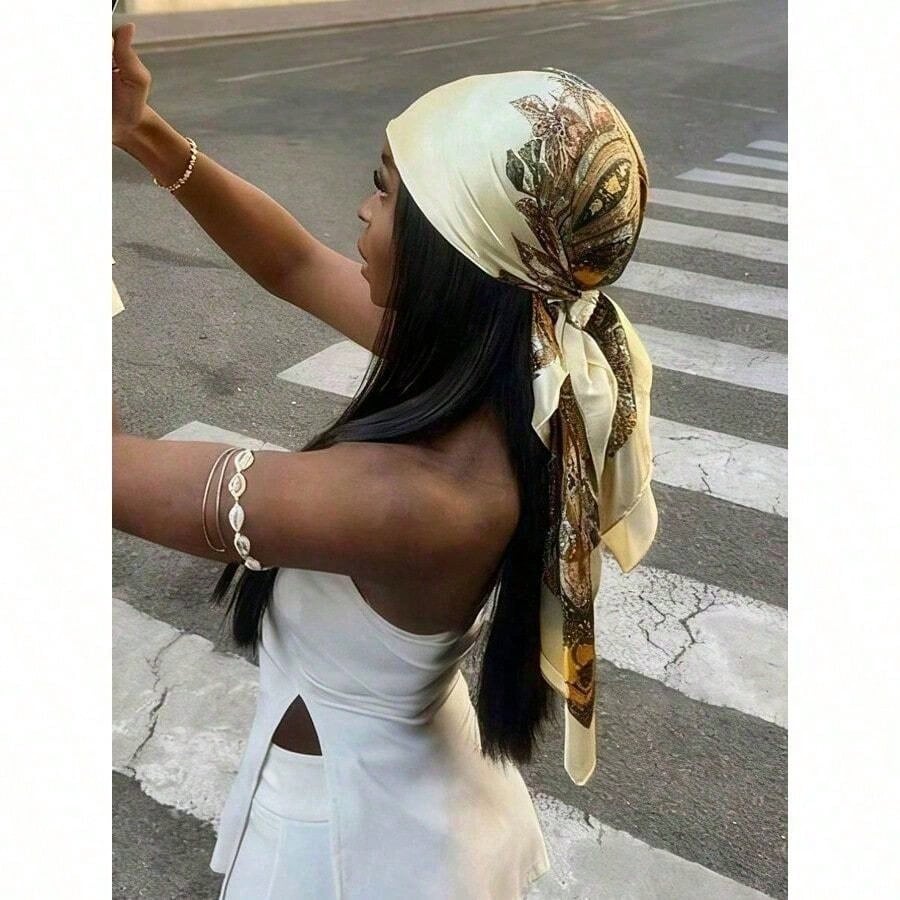 1pc Minimalist Printed Satin S - Women'S Accessories New Look recension och pris