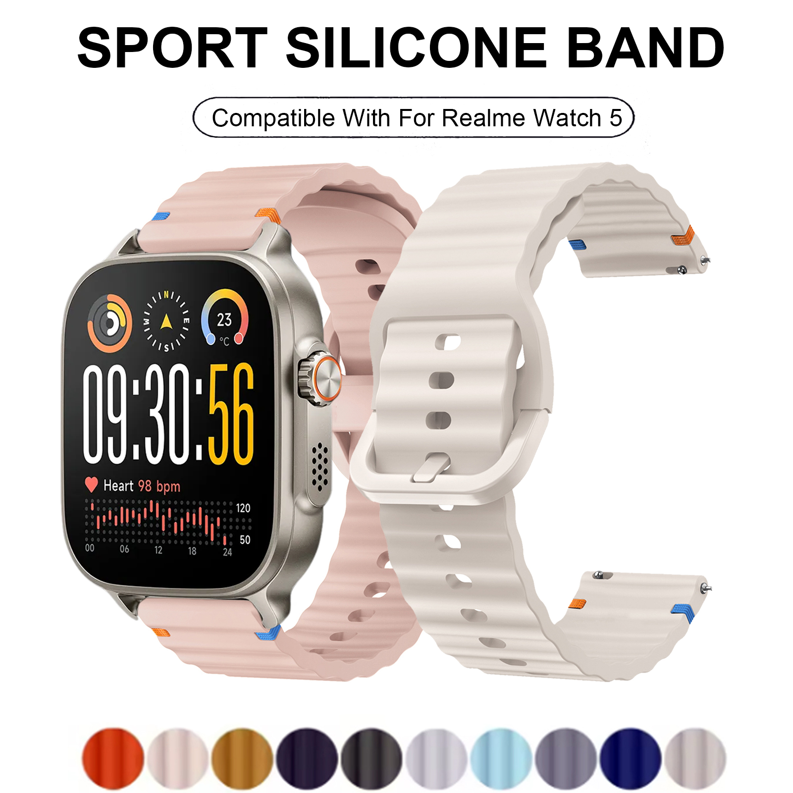 Sport Silicone Band For Realme - Women'S Accessories New Balance recension och pris