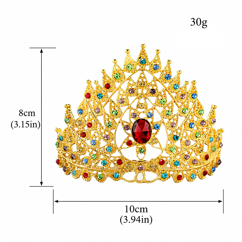 Luxury Thai Crown Rhinestone B - Women'S Hair Accessories Wedding recension och pris
