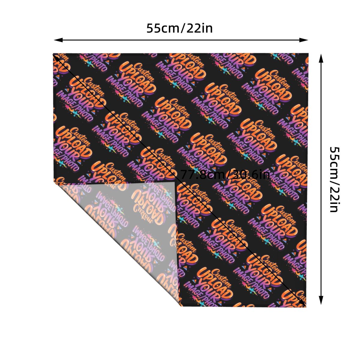 55CM Custom Your Design Here B - Women Accessories Logo Design recension och pris