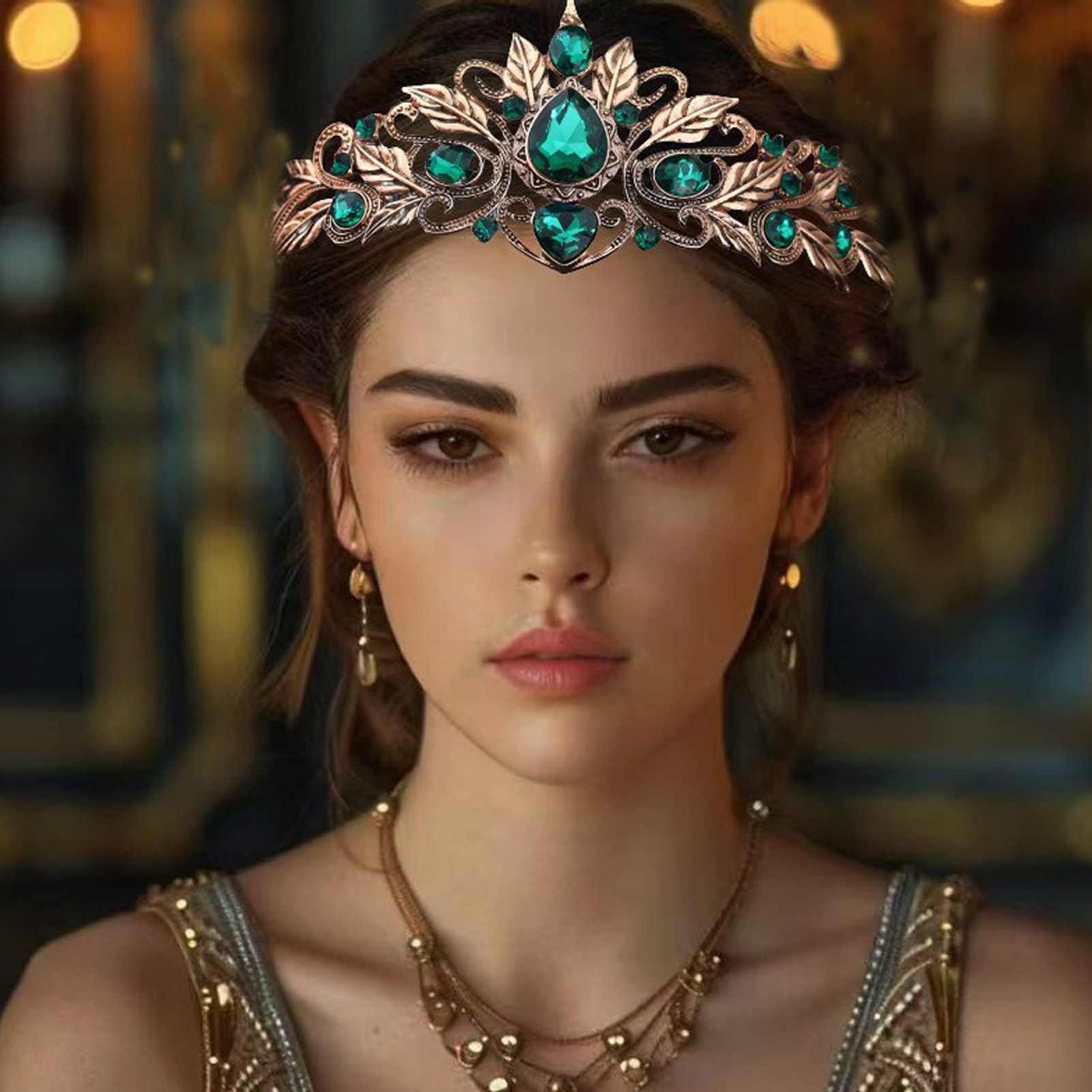Baroque Style Round Tear Drop  - Women'S Hair Accessories Wedding recension och pris