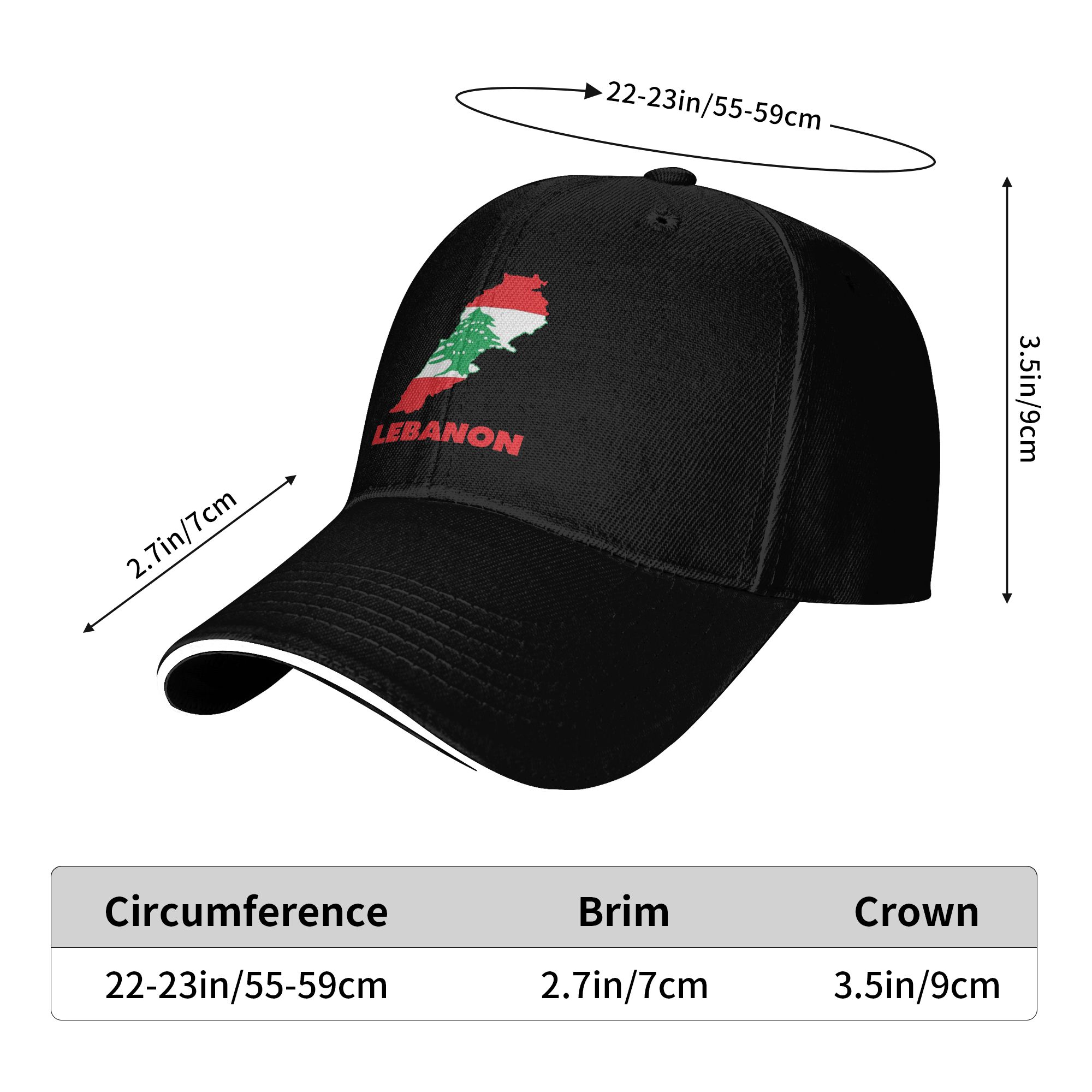 New Baseball Cap Lebanon Flag  - Women Accessories Lebanon recension och pris