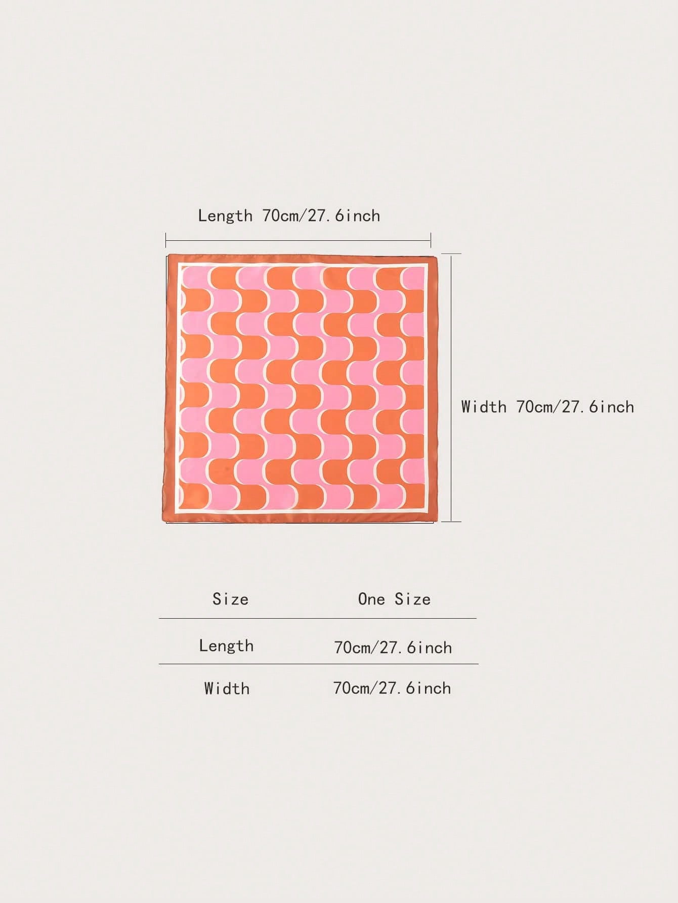 1pc Simple Printed 70s Square  - Women'S Accessories New Look recension och pris