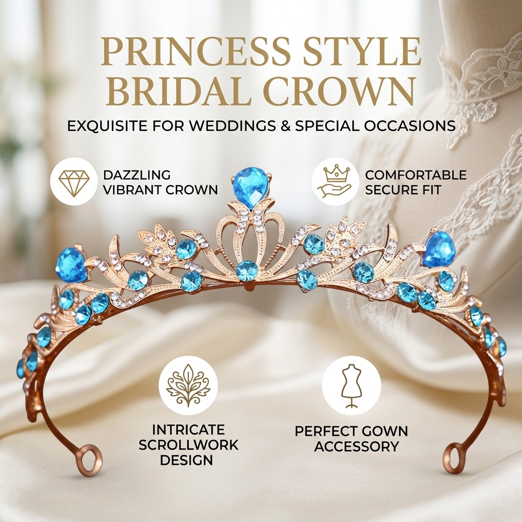 Crystal Wedding Tiaras And Cro - Women'S Hair Accessories Wedding recension och pris