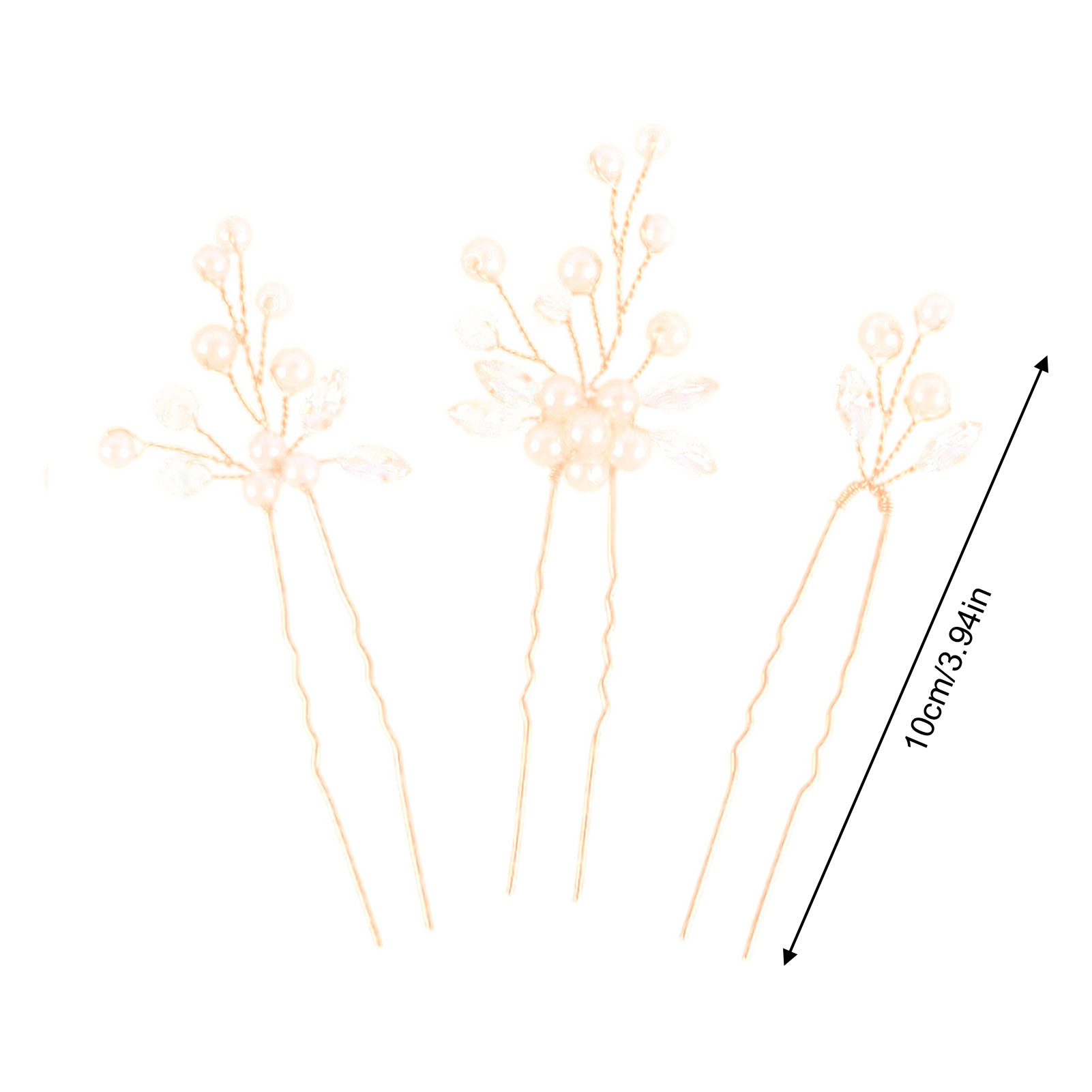 3pcs Bride Hairpin Trendy Hair - Pearl Hair Pin recension och pris