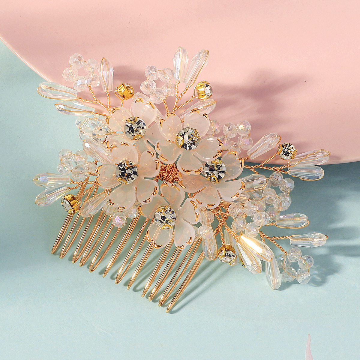 Hair Comb Crystal Flower Beade - Women'S Hair Accessories Wedding recension och pris
