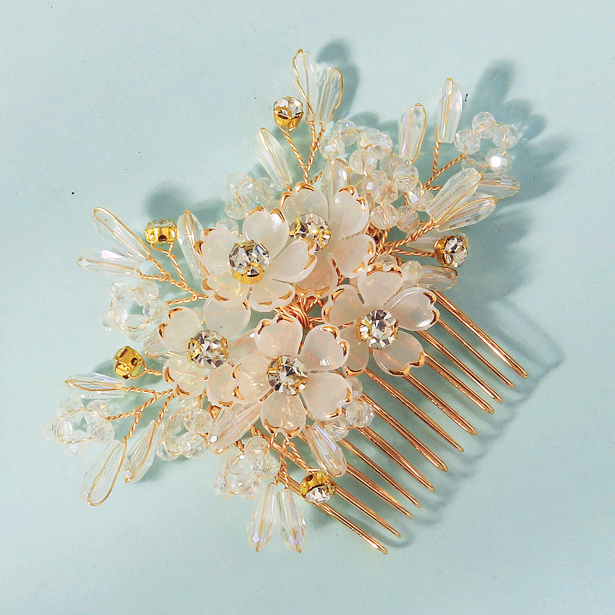 Hair Comb Crystal Flower Beade - Women'S Hair Accessories Wedding recension och pris