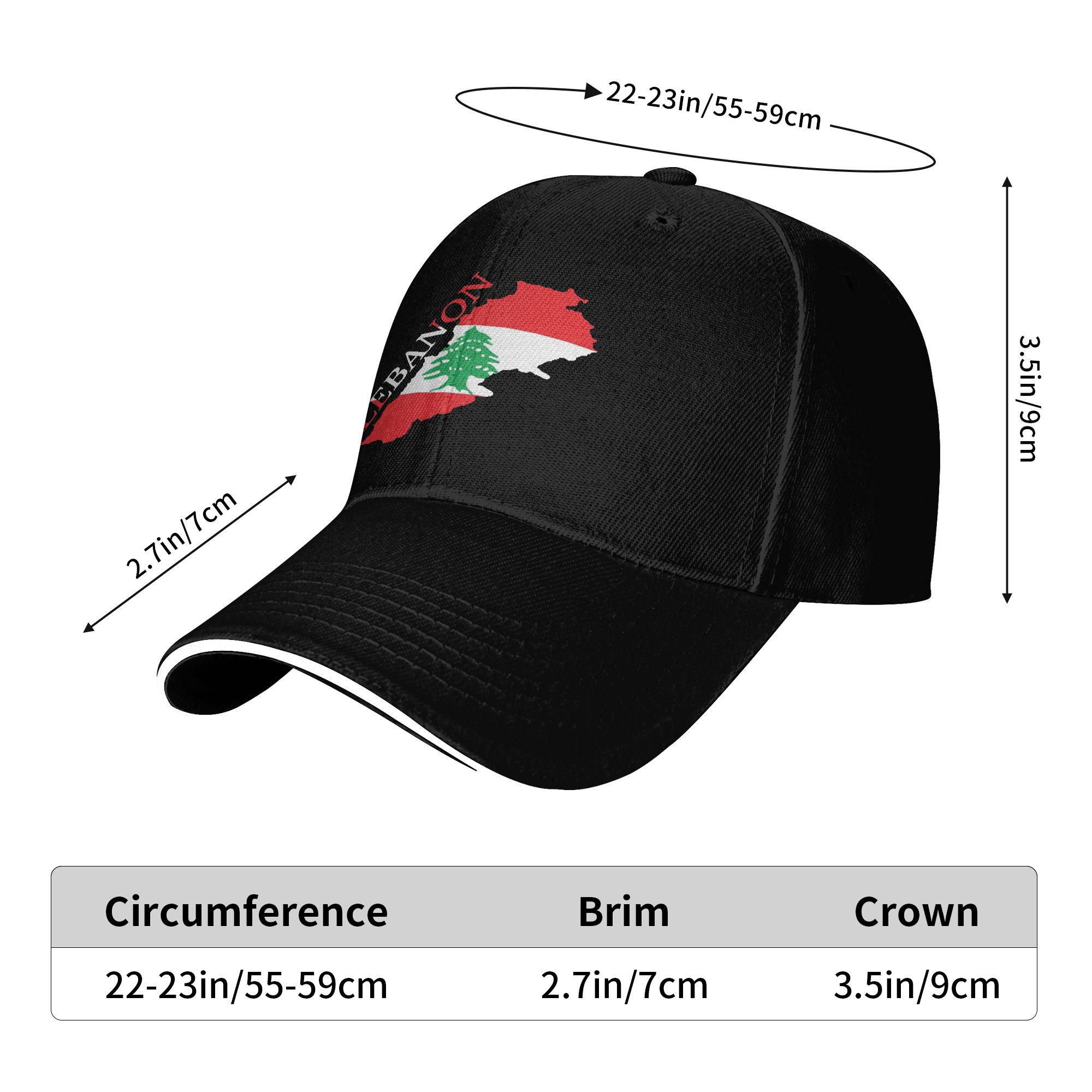 Lebanon Flag Heart Baseball Ca - Women Accessories Lebanon recension och pris