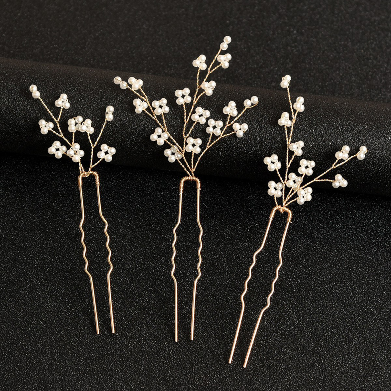 3PCS Wedding U Shape Hair Clip - Pearl Hair Pin recension och pris