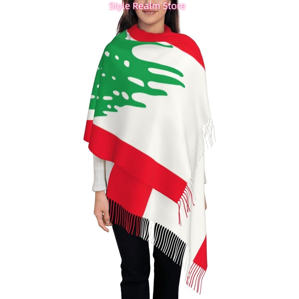 Flag Of Lebanon Print Polyeste - Women Accessories Lebanon recension och pris