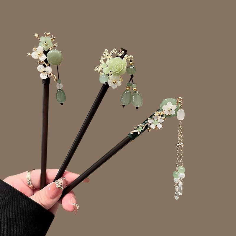 Antique Wooden Hairpin Women's - Pearl Hair Pin recension och pris