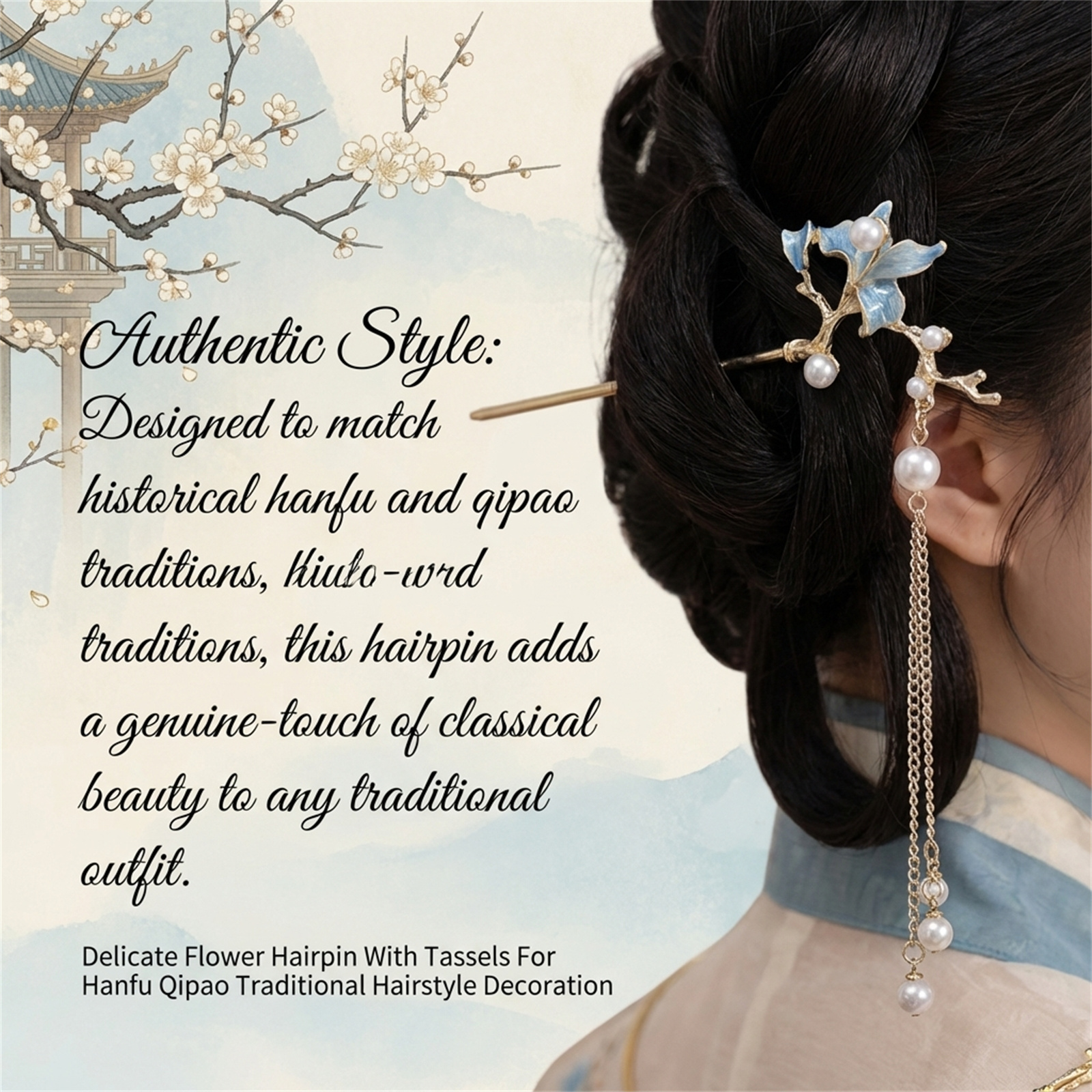 New Chinese Style Antique Hair - Pearl Hair Pin recension och pris