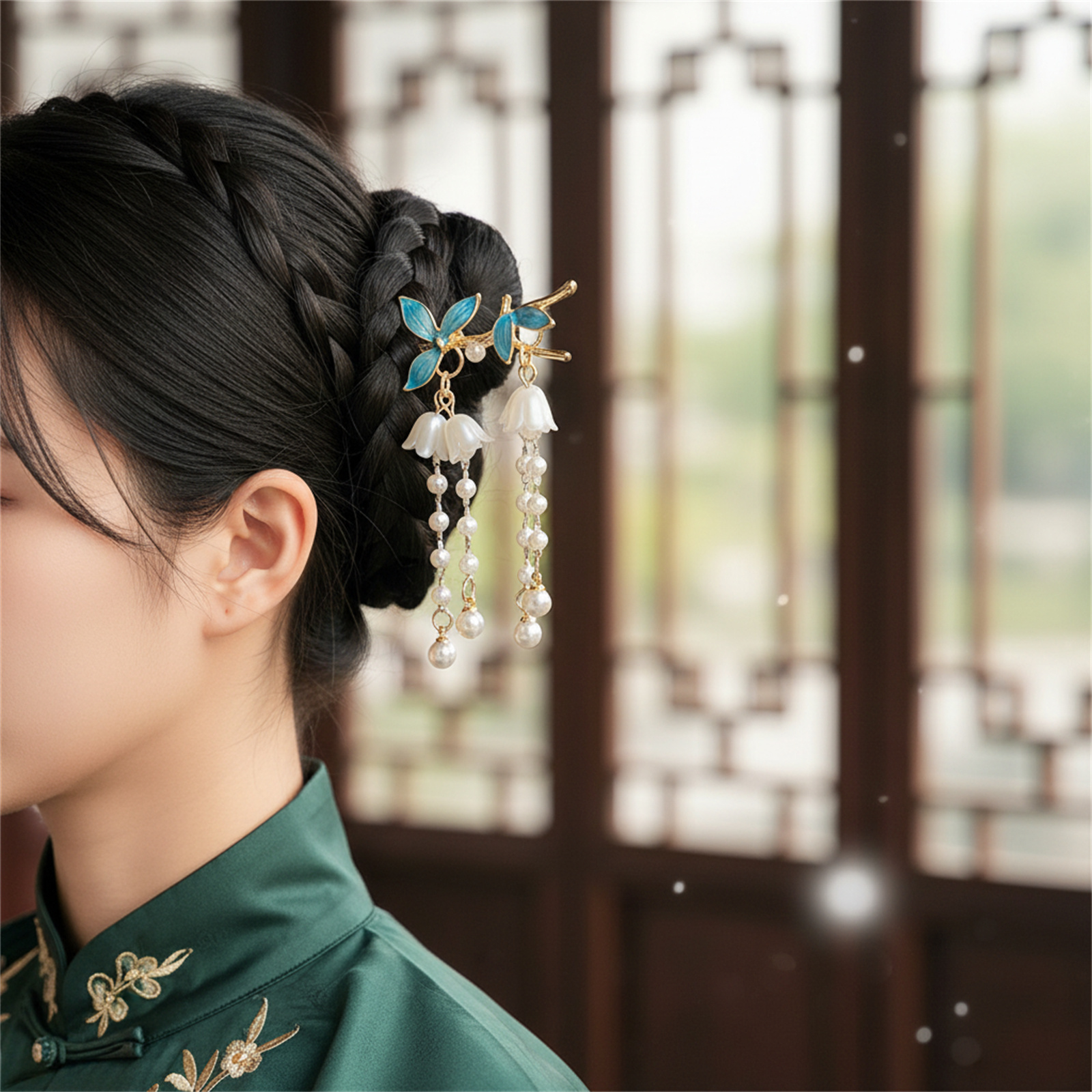 New Chinese Style Antique Hair - Pearl Hair Pin recension och pris