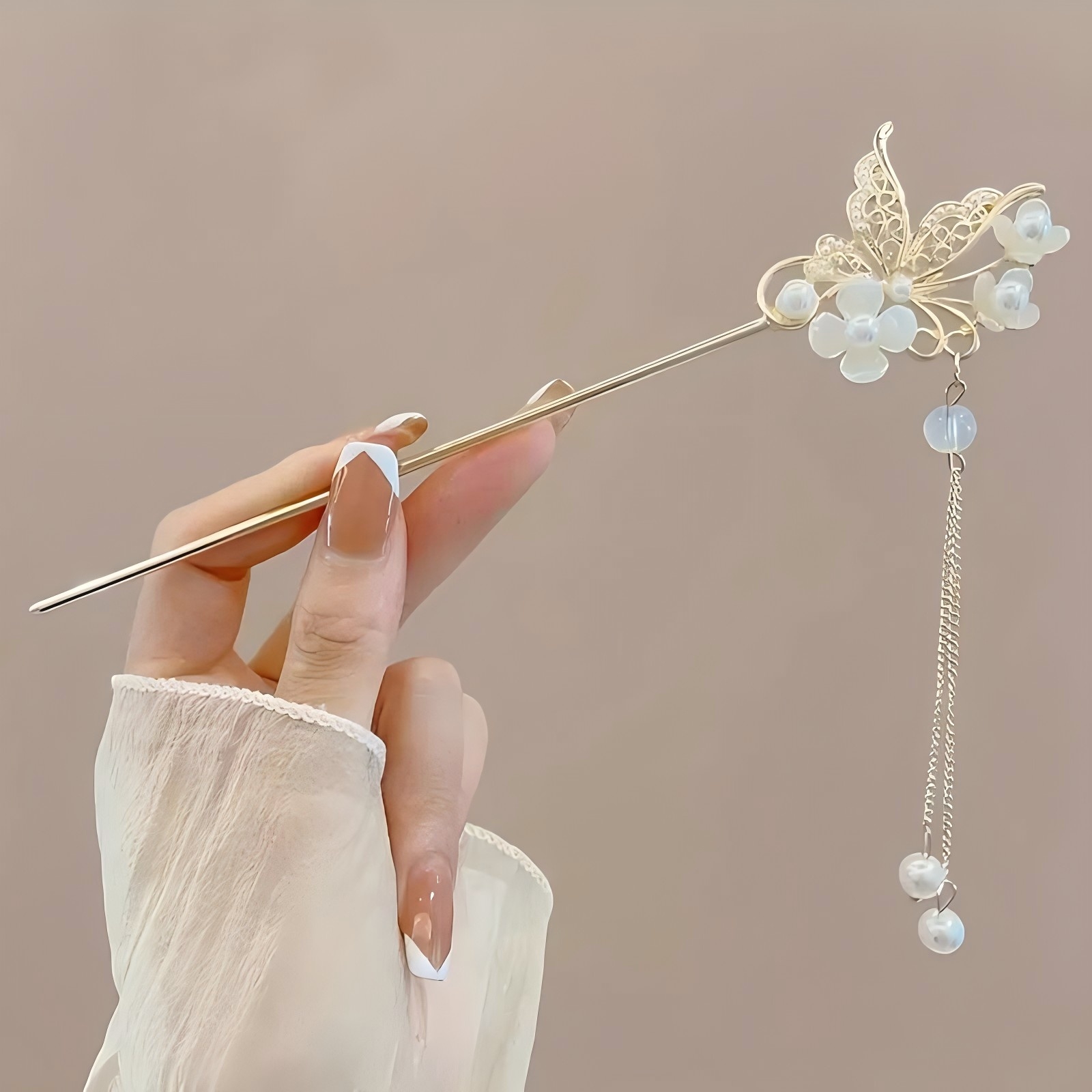 1/6pcs Elegant Chinese Style T - Pearl Hair Pin recension och pris