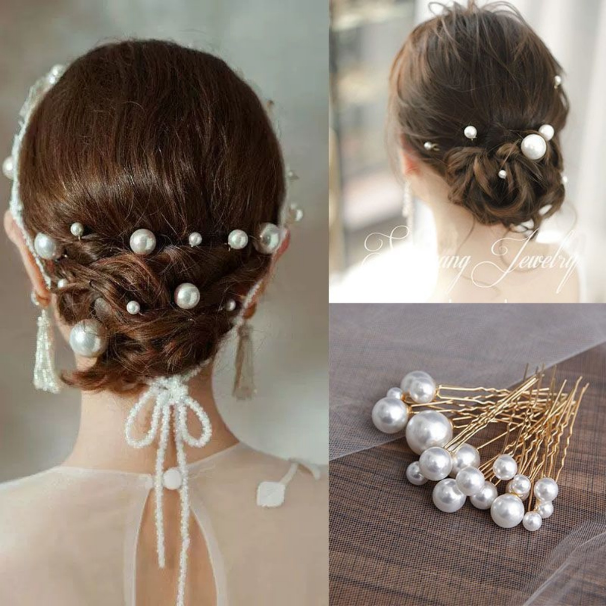 18pcs Bridal Hairpin U-Shaped  - Pearl Hair Pin recension och pris