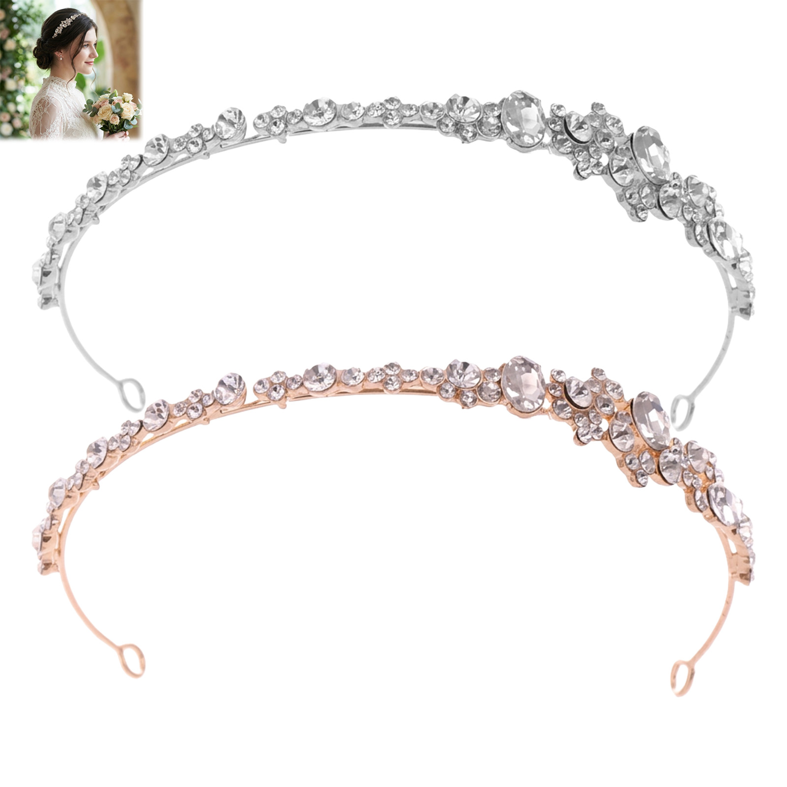 Alloy Rhinestone Crown Headban - Women'S Hair Accessories Wedding recension och pris