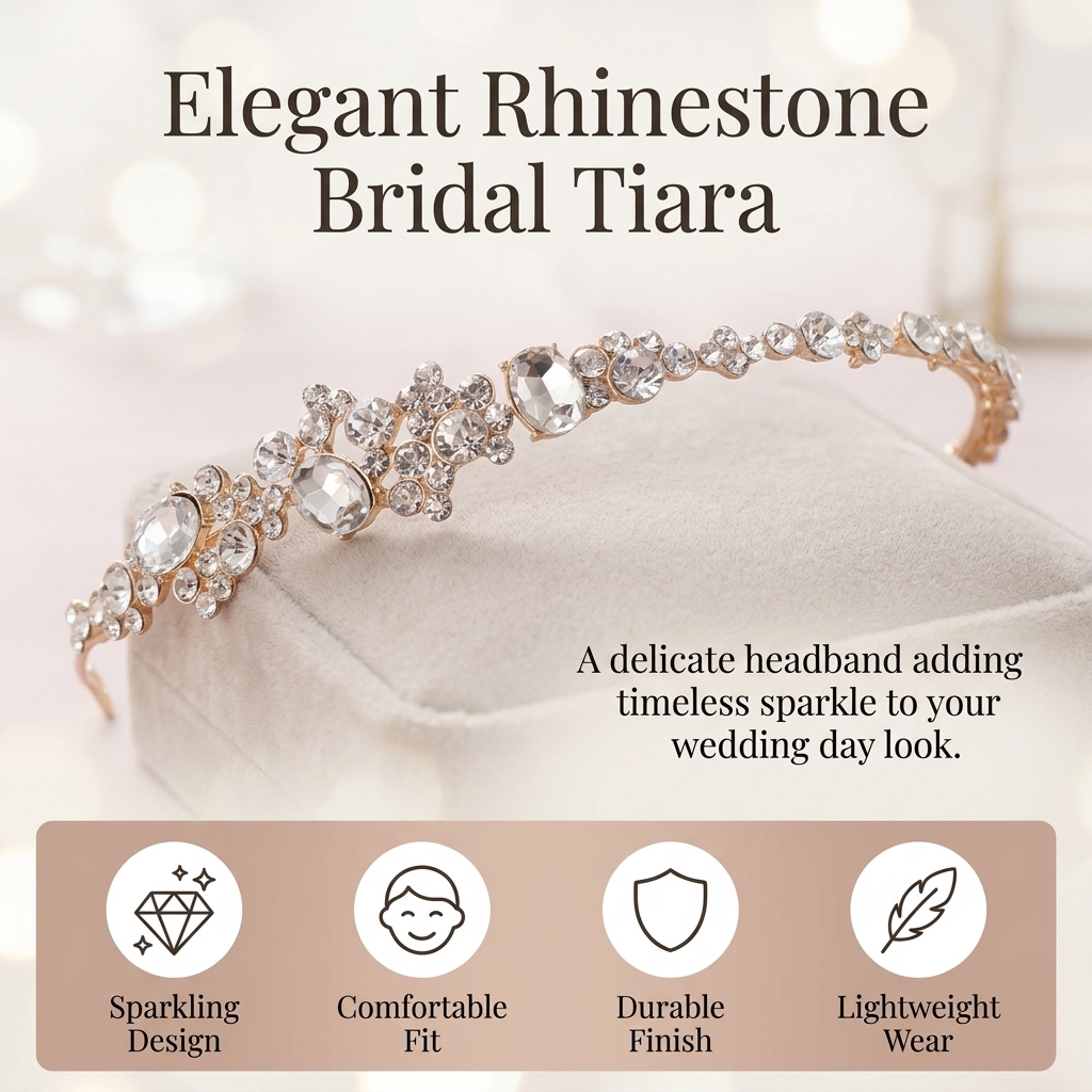 Alloy Rhinestone Crown Headban - Women'S Hair Accessories Wedding recension och pris