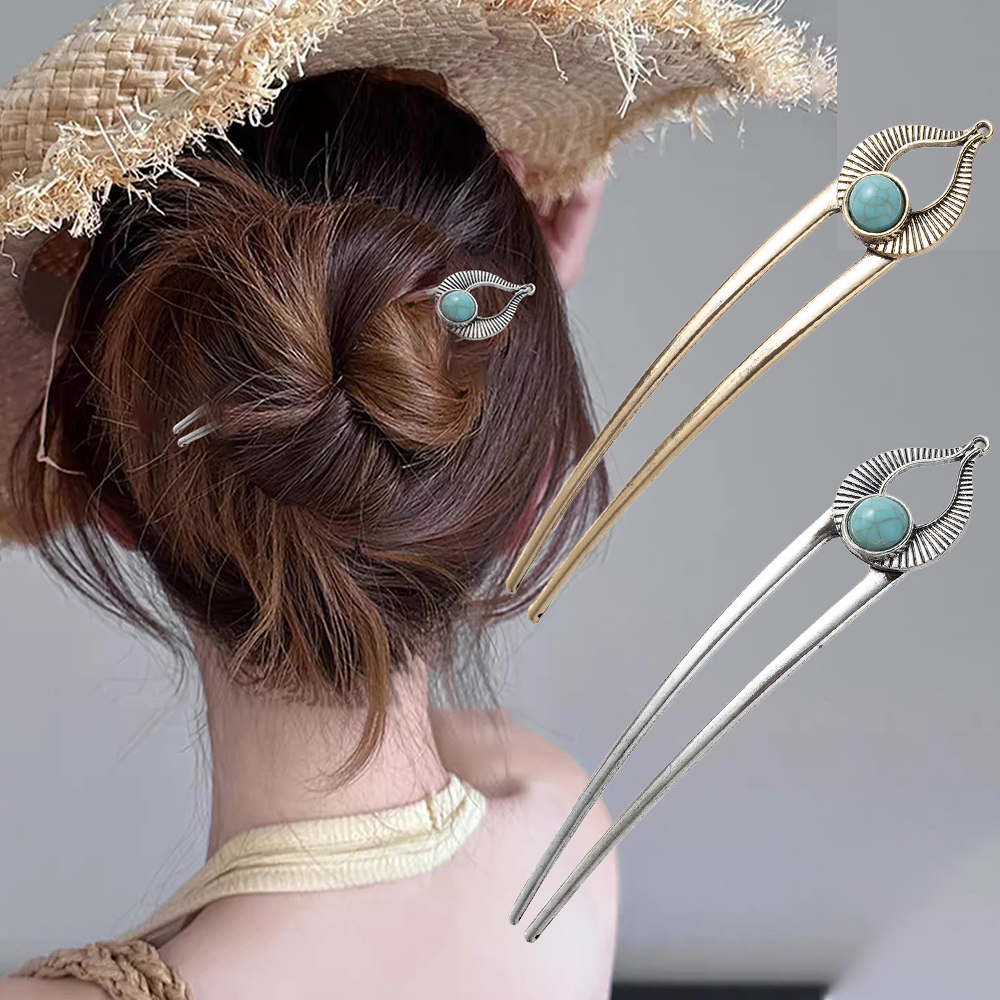 Egypt Turquoise U Shape Hair F - Pearl Hair Pin recension och pris