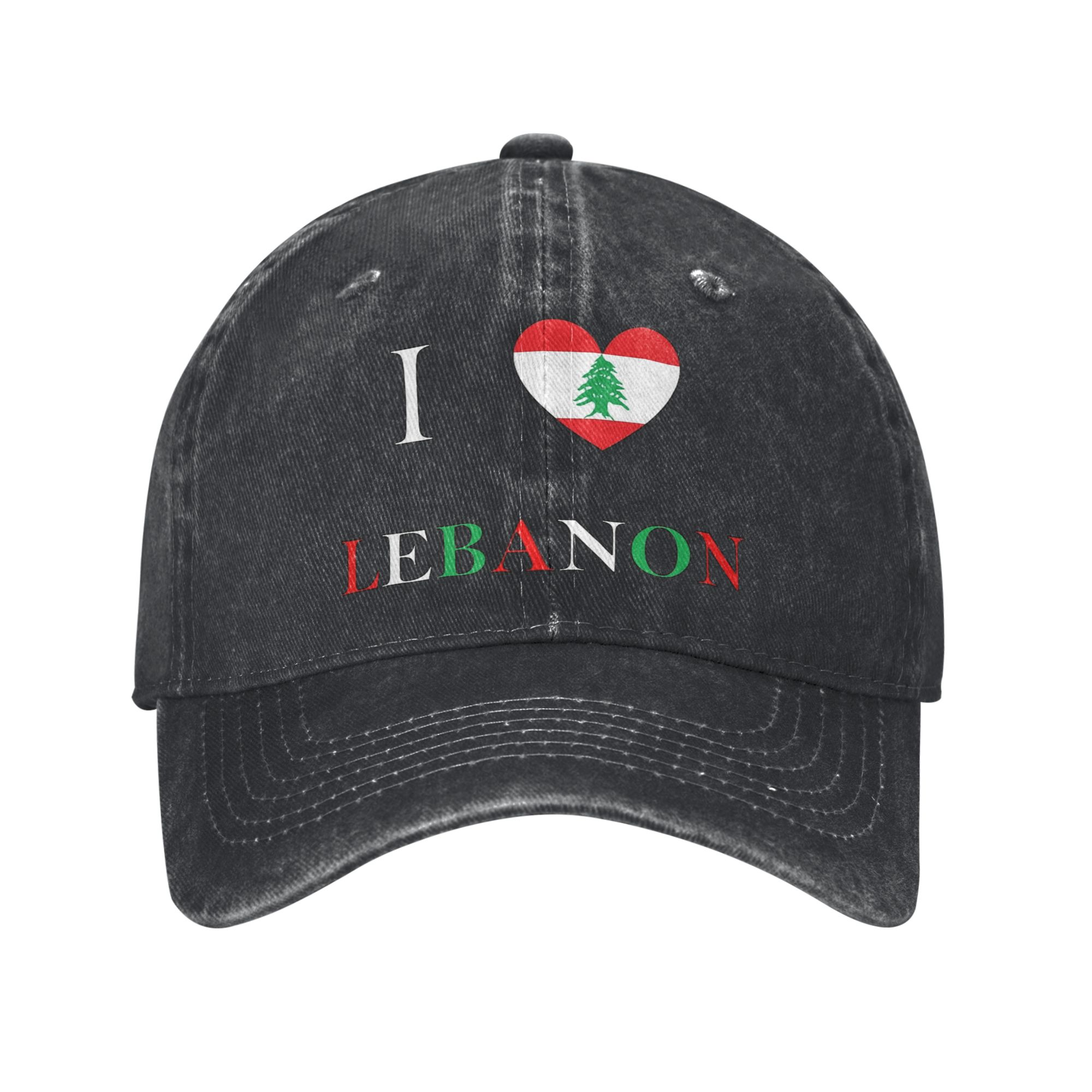 Lebanon Flag Heart Trucker Hat - Women Accessories Lebanon recension och pris
