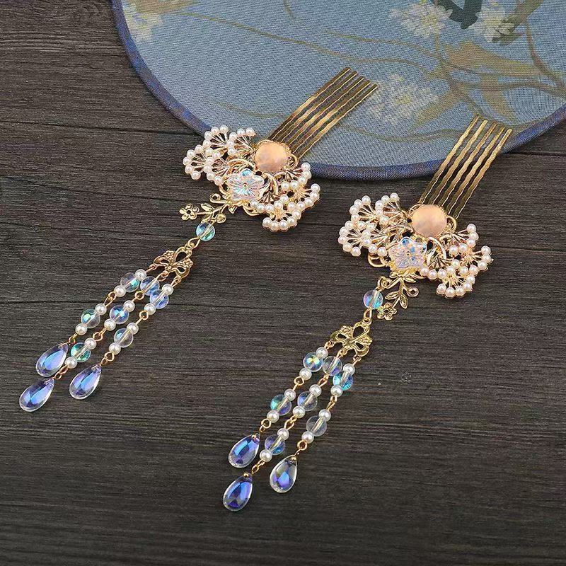 Hanfu Versatile Hair Comb, Gol - Pearl Hair Pin recension och pris