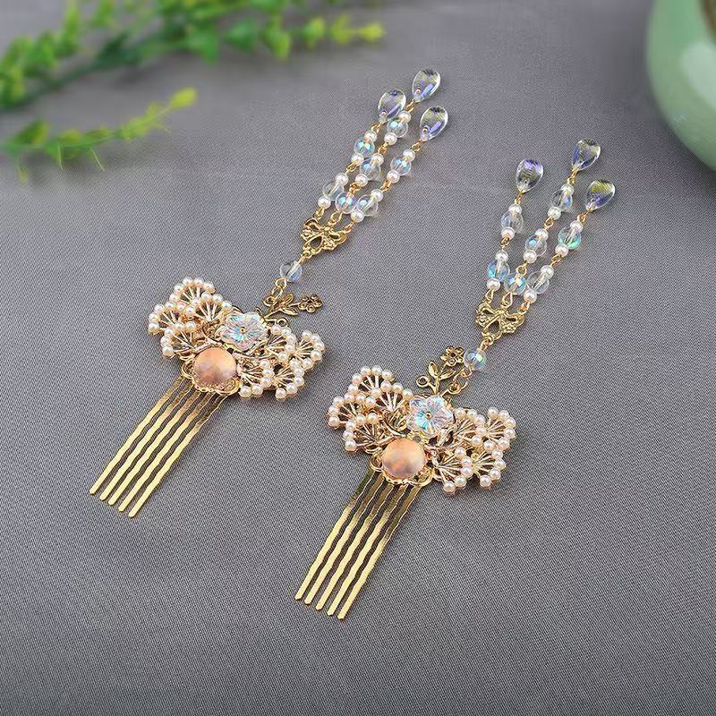 Hanfu Versatile Hair Comb, Gol - Pearl Hair Pin recension och pris