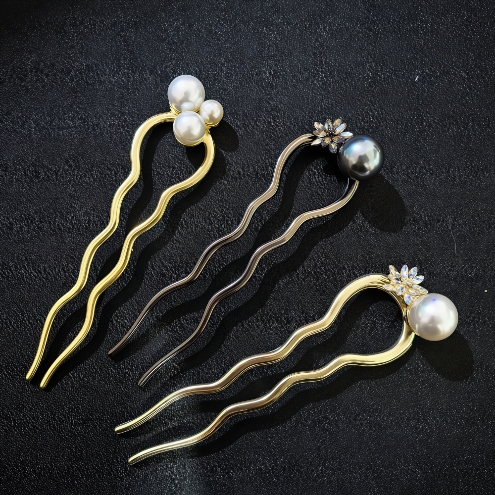 Luxury Metal Hairpins Girls Pe - Pearl Hair Pin recension och pris