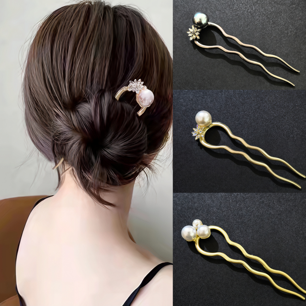 Luxury Metal Hairpins Girls Pe - Pearl Hair Pin recension och pris