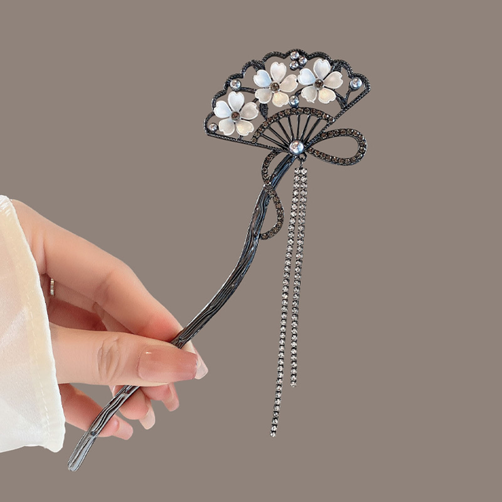 Vintage Flower Fan Shaped Hair - Pearl Hair Pin recension och pris